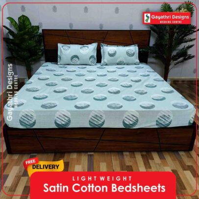 Double Circled Pattern bed sheet