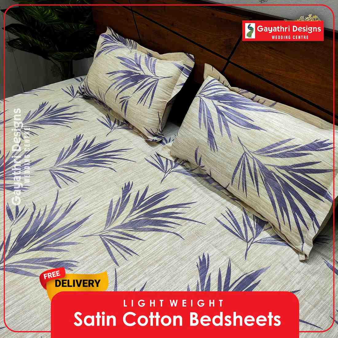 Floral Design Bed Sheet - Image 3